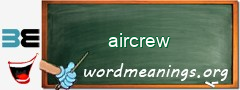 WordMeaning blackboard for aircrew